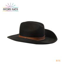 $11-Shinehats OEM Felt Wool Black Wide Brim Hat Panama Ladies Women Fedora Hat