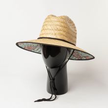 Sombrero De Paja Sun Straw Hat Mens 12.5cm Brim Lifeguard Custom Sun Wholesale Floppy Beach Hats For Sunshade Uv Protection