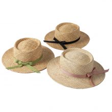 $16.5 - Shinehats Fashion Straw Hat For Kid Treasure Grass Summer Beach Sun Kids Straw Hat With Bow Decoration