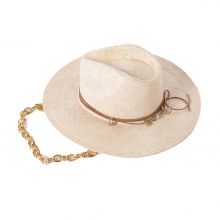 $24 - Shinehats Metal Chain Strap Sisal Beach Sun Hat Jazz Panama Outdoor Travelling Ladies Sombrero Chapeau Women Hats