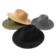 $11 - 2022 Shinehats OEM Jazz Wide Brim Custom Size Felt Wool Hats Sombrero New Design Stiff Gray Men Fedora Hats
