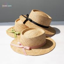 ＄16.5 - Shinehats Telescope Top Wheat Kids Straw Hats Children Summer Sun Straw Sombrero Women With Colorful Hat Band Bowknot