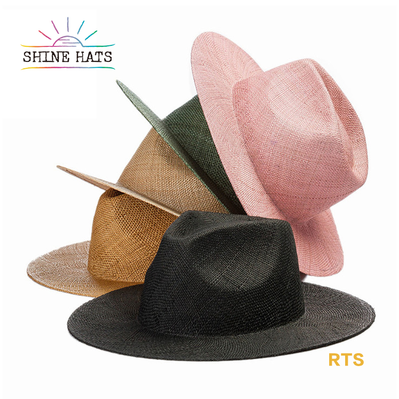 9.5＄ - OEM Color 100% Natural Treasure Grass Sun 9.5 Brim 56.5 Head Straw Hats