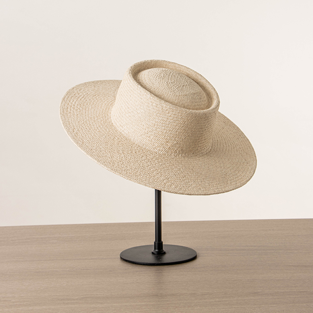 $30 - Durable Telescope Crown Gambler Hat Braided Latin Grass Wholesale Sun Straw Hat With Contrasting Band