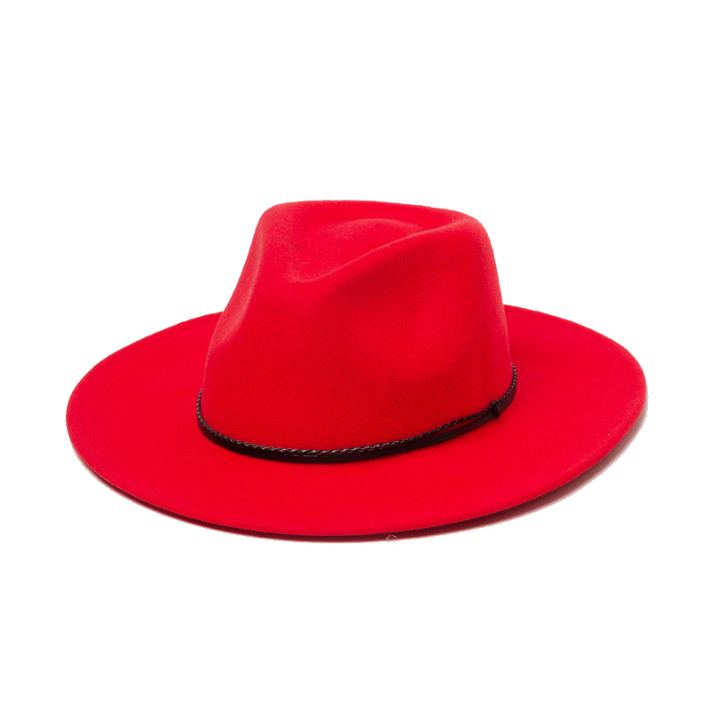 $12.2 - Shinehats Luxury Red Panama Wide Brim Custom Bands Chapeau Femme Cappelli Feltro Fedora Hat For Women