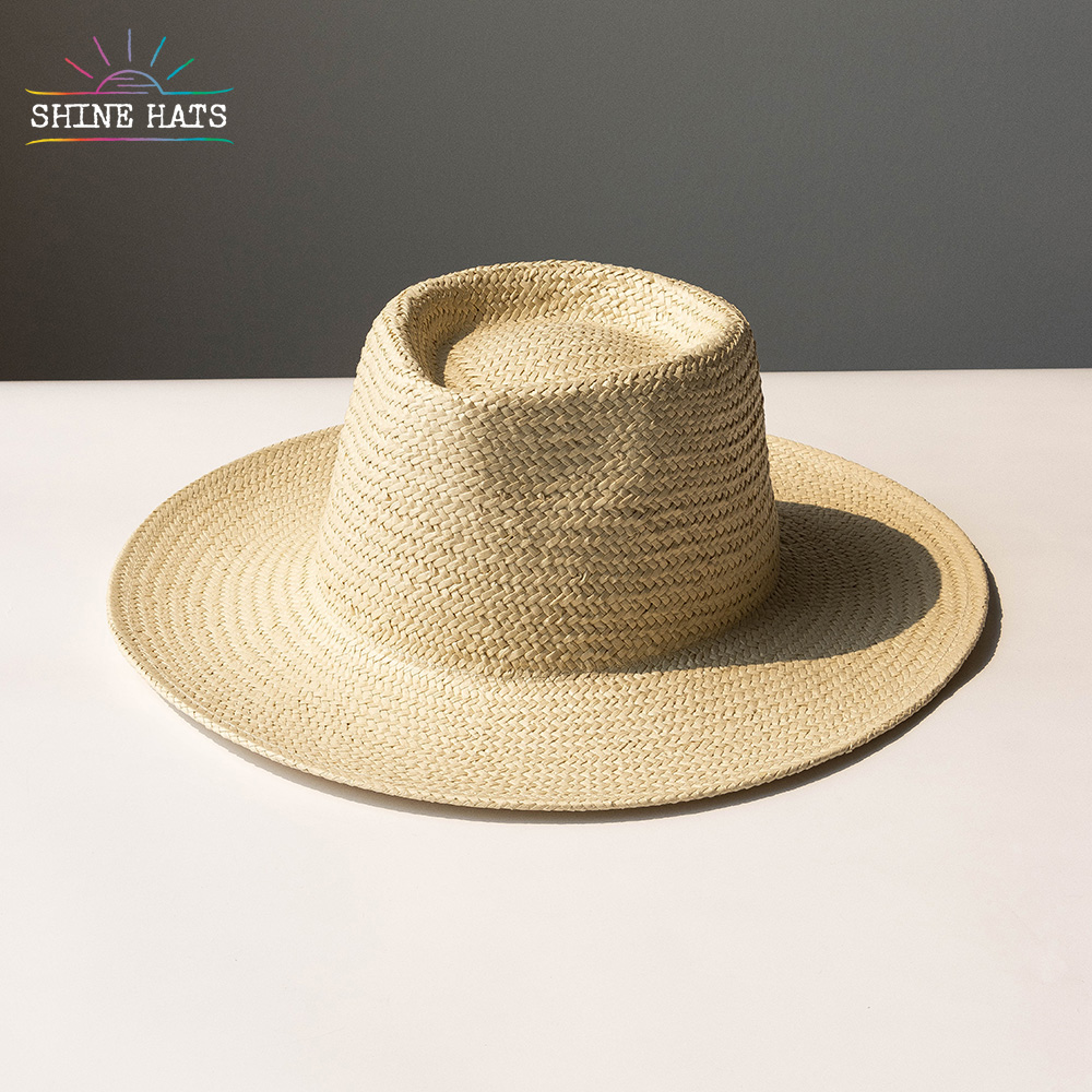 ＄9 - Shinehats 2023 Wide Brim Panama Fine Paper Straw Hat Sun Summer Beach Sombrero For Women Ladies Colorful